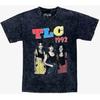 TLC Womens TLC 1992 R&B Music Group Black Mineral Wash Shirt NWT SM ML