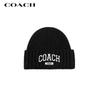 Вязаная шапка с логотипом Coach