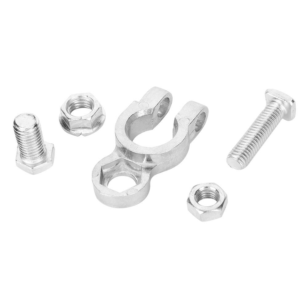 Пара универсальных клемм автомобильного аккумулятора 1224 В, штыревого типа, 10 мм/0,4 дюйма, кабельные, положительная, отрицательная