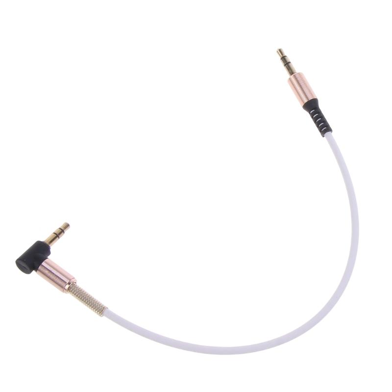 3.5mm Audio Cable, 90 Degree Right Angle 3-Conductor Stereo Aux Cable Cord 3.5mm Male to Male TRS-Cable Extension Line