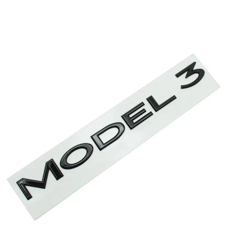 TESLA emblem ABS Letters Logo For Tesla MODEL 3 Y Car Rear Tailgate Trunk Emblem Badge Decal Stickers Auto Styling Accessories