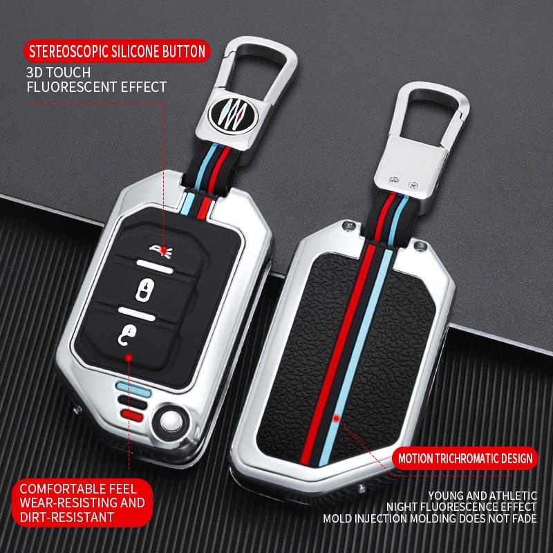 Car Key Case Cover Protective Shell Fob for Jeep Wrangler JL JLU Rubicon Gladiator JT Sahara JLU 18 2019 2020 2021 2022 2023