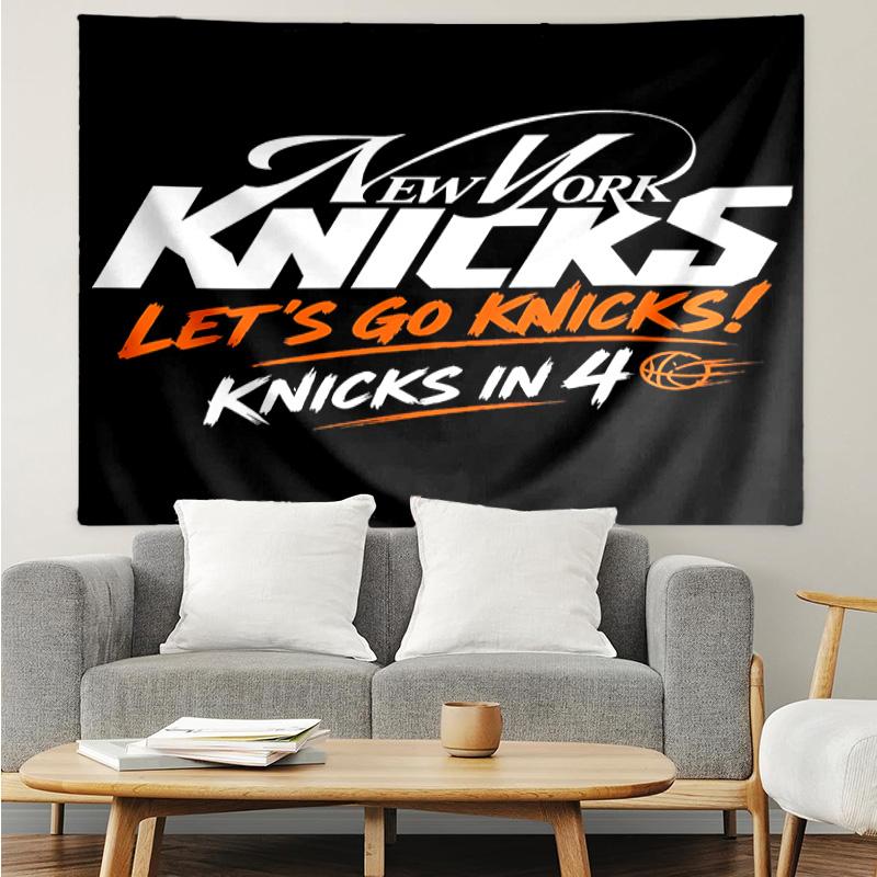 Knicks logo Tapestry for Bedroom Aesthetic Classroom Tapestries Wall Hanging for Living Room Dorm Office,Ideal Creative Gift