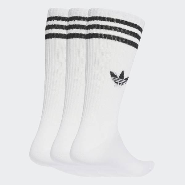 adidas Носки с 3 полосками, высокие, 3 пары Jv7416