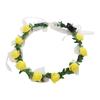 Foam Party Rose Flower Crown Flower Headband LED Light Garland Wreath Decoration Women Headwear