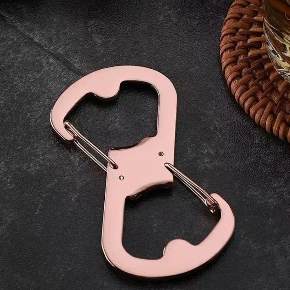 Многофункциональная пряжка из нержавеющей стали для переноски на открытом воздухе, застежки для рюкзака с карабином в форме 8, для походов