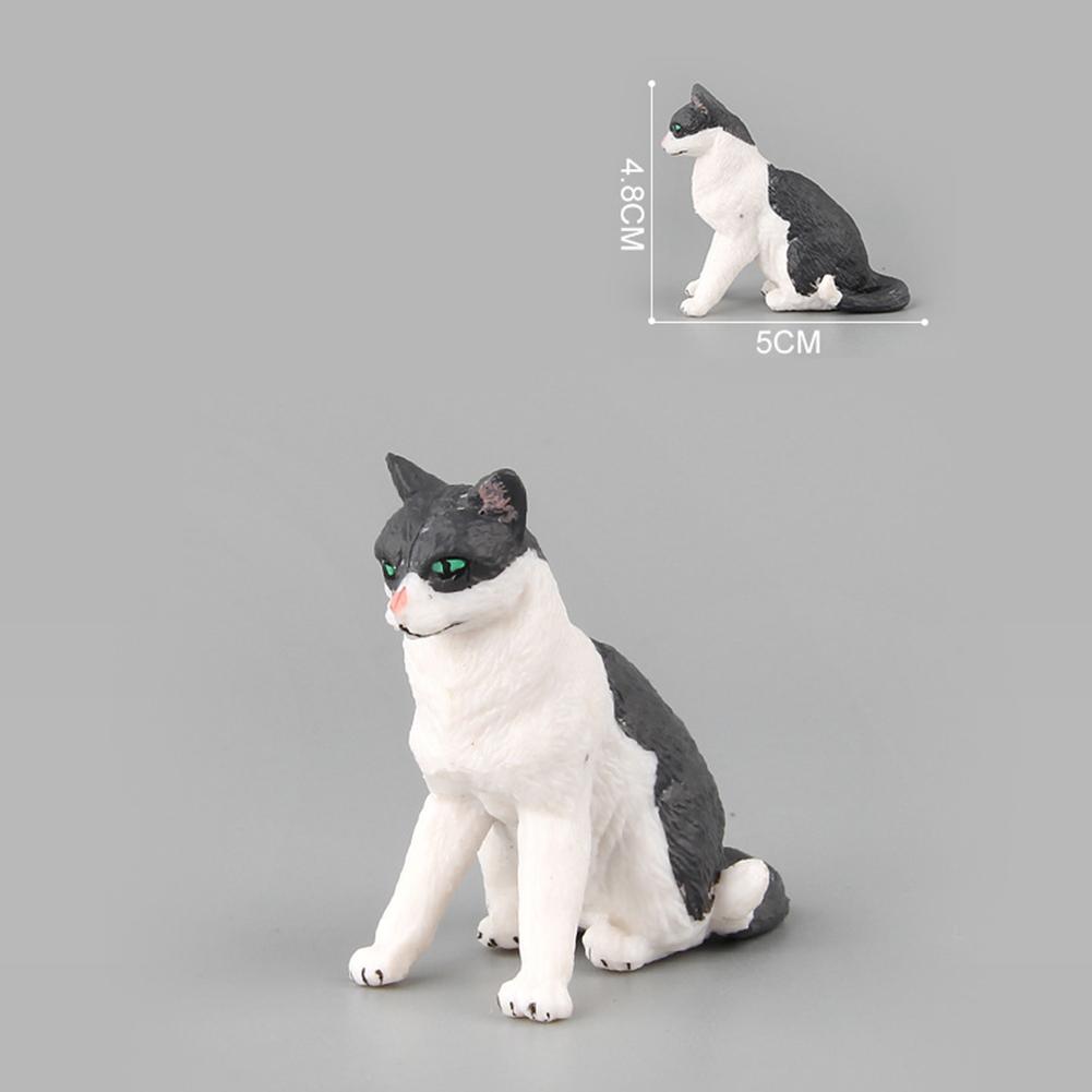 Cute Cats Action Figure Simulation Kitten Model Ornaments Lifelike Animals Figure Doll For Children Gifts
