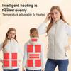 Женский осенне-зимний утепленный жилет с 11 зонами подогрева, 3 уровня температуры, застежка-молния с карманами на молнии, однотонный теплый жилет без рукавов с подкладкой для домашних выходов
