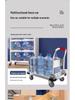 Silent Foldable Flatbed Hand Cart: Portable Turnover Trolley & Hand Truck