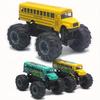 Model Pullback Action Toy Monster Truck Alloy Big Wheels Play Vehicle Car Gifts for Boys Girls Monster School Bus Die Cast Metal
