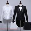 Men's Slim Fit Serge Fabric Tuxedo Suit for Events and Jazz Dance.