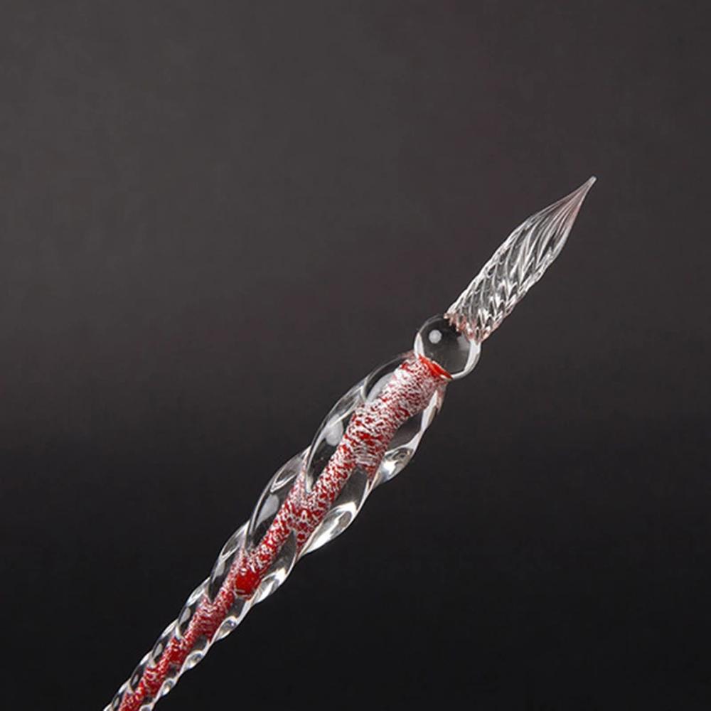 Pen Handmade Crystal Pen 0.7mm Vintage Dipping Pen Glass Dip Pen Signature Pen Fountain Pens