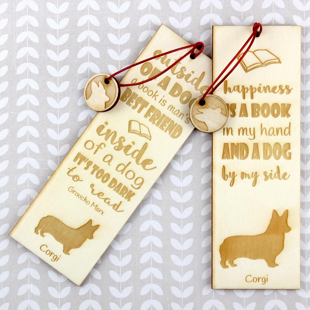 Welsh Corgi – Dog bookmark, personalized bookmark – Design 02 | Art-Dog