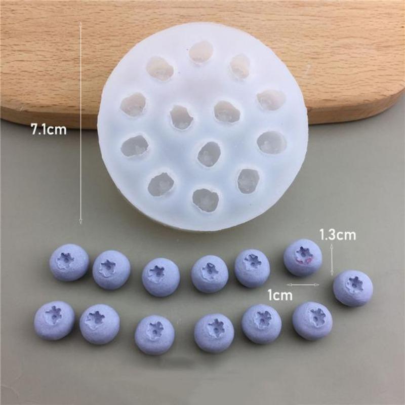 3D форма для свечей с черникой и малиной, имитация фруктовой помадки, силиконовая форма, сделай сам, форма для выпечки шоколадного печенья, инструмент для украшения торта