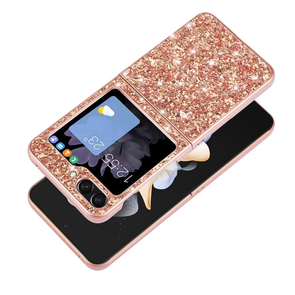 Luxury Bling Glitter Case For Samsung Galaxy Z Flip 5 Flip5 Shockproof Phone Protective Cases For Galaxy Z Flip 5 5G Soft Silicone Cover