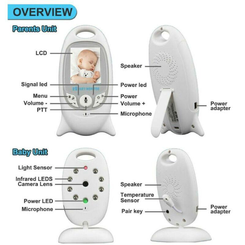 Радионяни Беспроводная бытовая детская видеоцифровая камера ИК-мониторинг ночного видения Универсальная VB601A