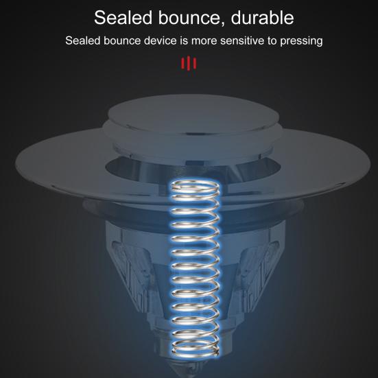 Выдвижной сливной фильтр, хорошая герметичность, водонепроницаемая бытовая раковина нажимного типа, сменная сливная пробка для раковины с отскоком для ванной комнаты