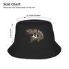 Alaskan Muskie Fish Bucket Hat For Couple  Fisherman Hats Funny Vacation Caps Foldable Outdoor Design Sun Hats