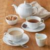 Набор чашек и блюдец Noritake 215 куб. см Cher Blanc, подходит для микроволновой печи, можно мыть в посудомоечной машине, 5 предметов, тонкий фарфор и (Кофе чай) (Премиум Белый) Ф94887/1655
