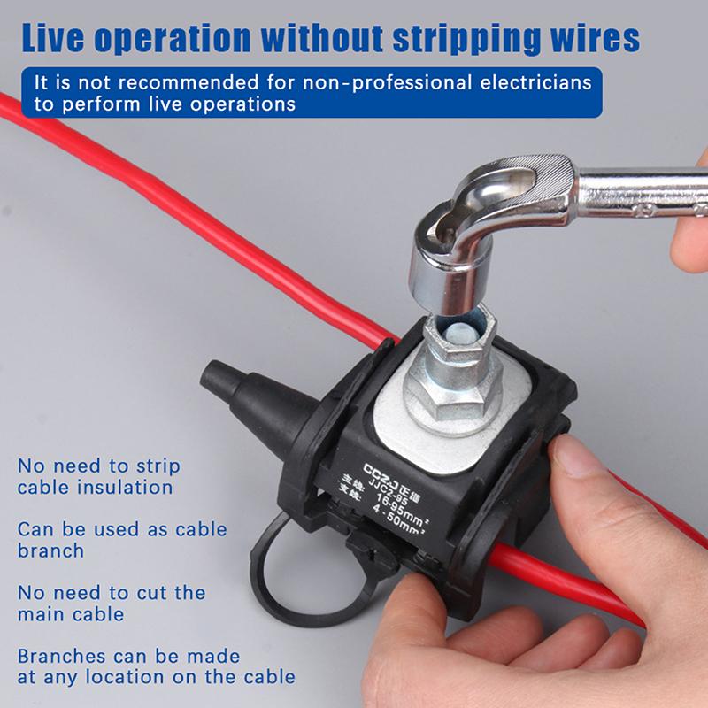 NEW Insulation Piercing Connector 1KV No Peeling Piercing Clamp High Low Voltage Cable Splitter Insulation Piercing Connector