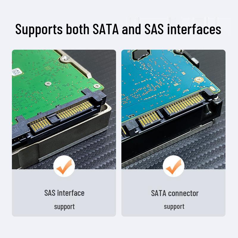 Высокоскоростной внешний корпус для жесткого диска 3,5" SAS/SATA на USB-C
