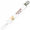 Planetee Attache Tétine Pour Prénom ALBANE Bébé D'amour Abeille | Attache Sucette Cadeau Naissance