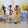 Exotic African Character Resin Doll Ornaments - Set of Three