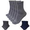 5 Pairs Men Sports Running Five Finger Toe Socks Elastic Short Soild Socks
