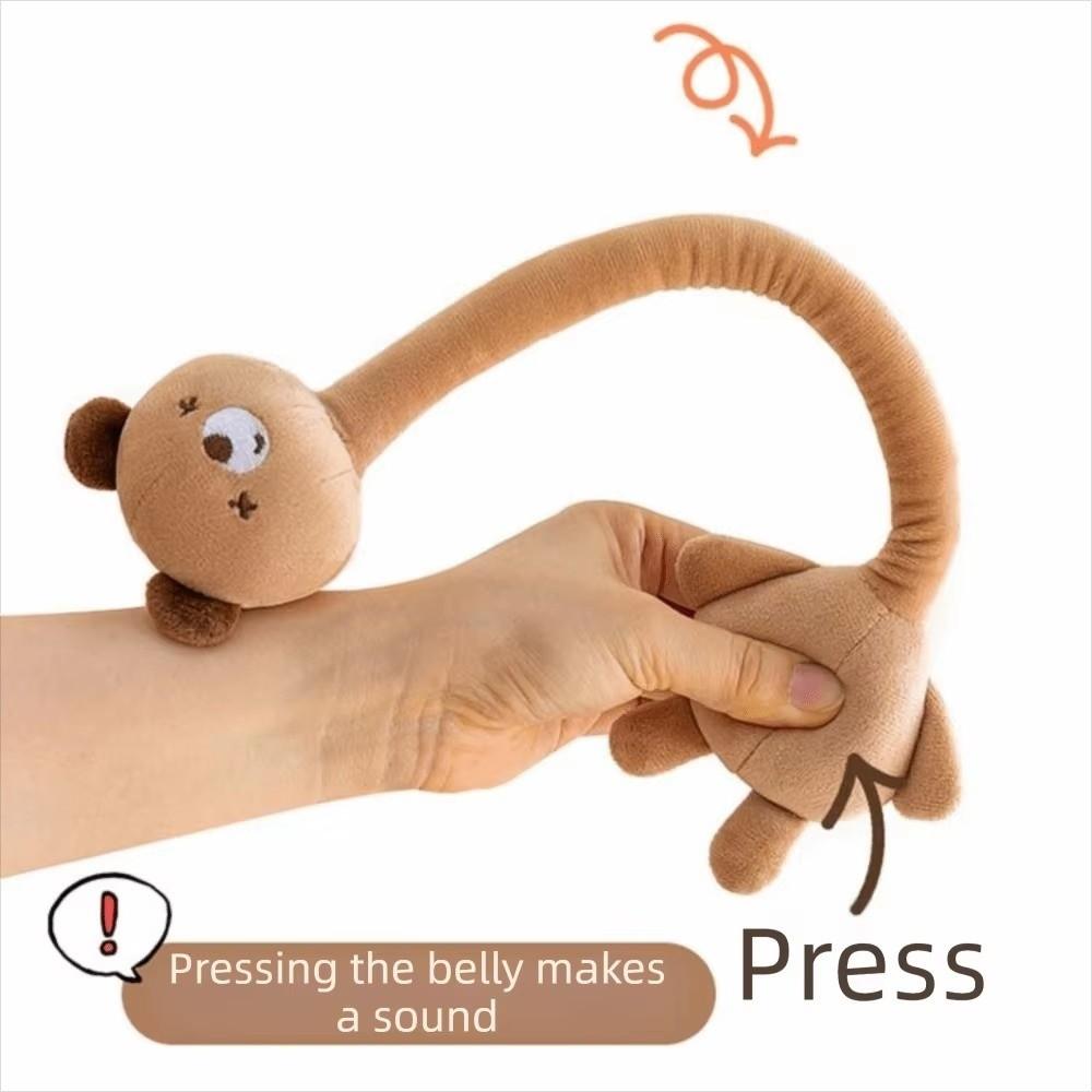 Doll Shape Long Neck Plush Doll Toy Funny Design Hanging Ornament Doll Bag Decoration