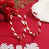 Christmas Color Block Hoop Earrings