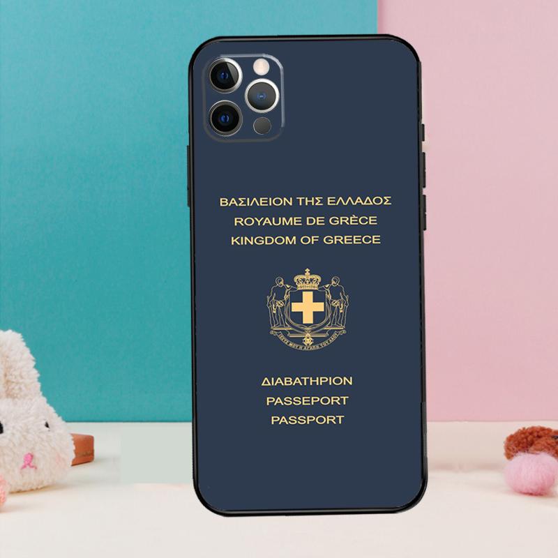 Греция Греческий Национальный Флаг Чехол Для iPhone 14 13 12 11 15 16 Pro Max X XR XS Max 14 Plus Мягкая Задняя Крышка