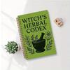 Witch's Herbal Notebook Vintage Spiral Bound Plant Journal with Bookmark Mystical Aesthetic Diary for Botany Notes