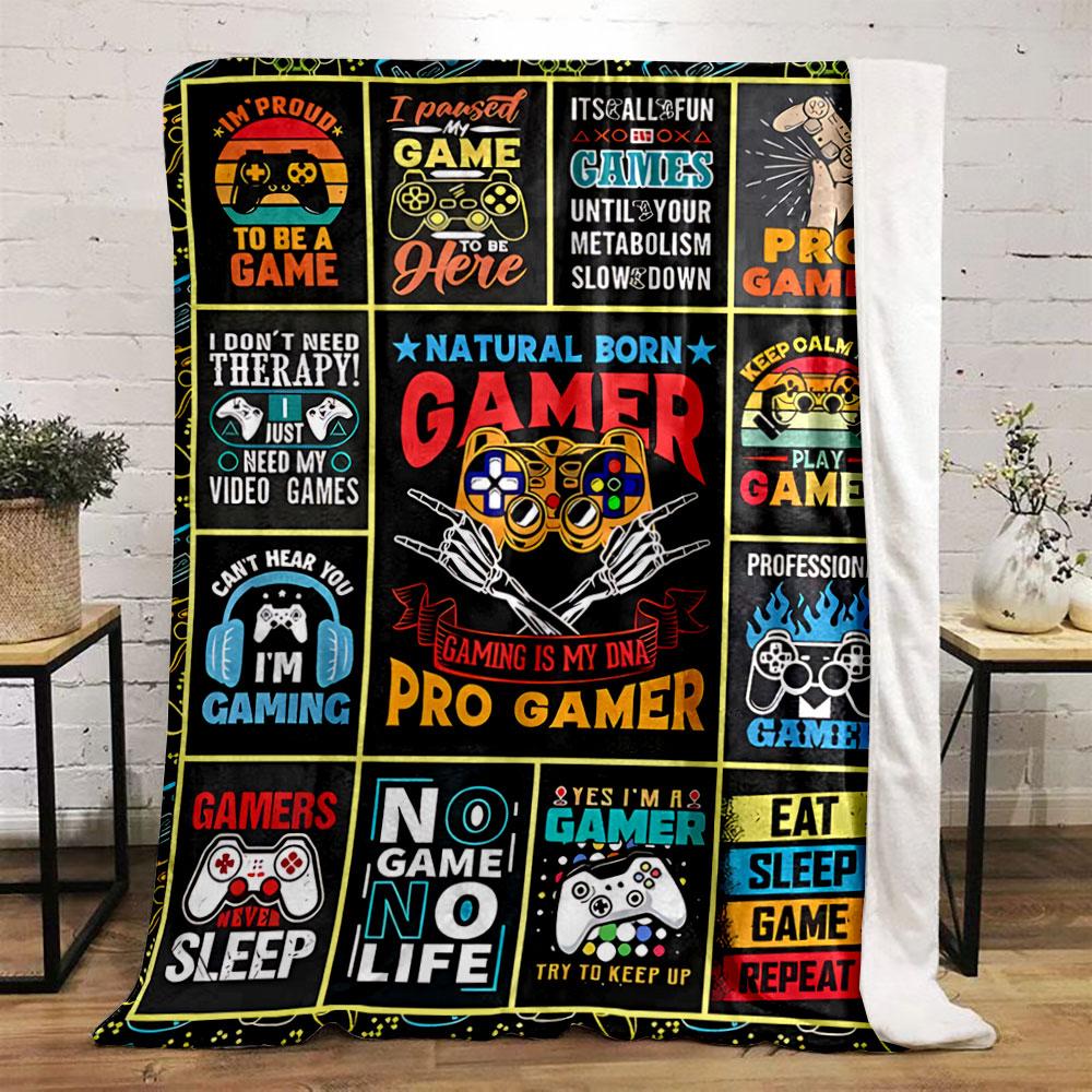 Gaming-Themed Blanket Design for all seasons blanket lunch break throw gift