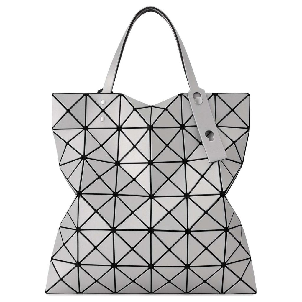 ISSEY MIYAKE Polyvinyl Chloride Resin Tote Bag, Shopping Bag, Handbag Women's Light Gray & Silver BB51-AG603-98