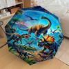 1PC Dinosaur Umbrella-8-Rib Reinforced, Automatic Open, Lightweight & Durable, Fashion Accessory for Outdoor, J0410