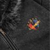 Мужская оверсайз худи на молнии с потертостями и эффектом стирки Streetwear Повседневная хлопковая кофта с длинным рукавом
