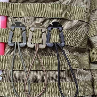 1 пара подвесных пряжек, мини-эластичный шнур, нейлоновый ремень, лямки, зажимы Dominator для пеших прогулок
