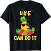 Уке Сможет pineapple Игра на Укулеле Забавная Гавайская Подарочная Футболка