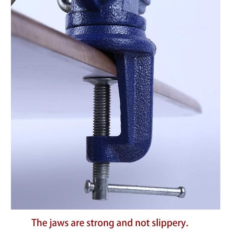 60mm 70mm 80mm Ragum Clamp Vice Swivel Base Table Vise Clamp Heavy Duty Woodworking Clamp Table Work Bench