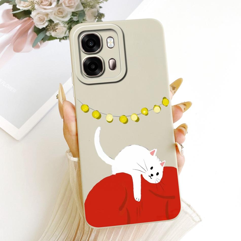 For Oppo A6s CPH2789 Cute Cat Flower Cartoon Phone Case For Oppo A6s 4G CPH2815 OppoA6s A 6S 5G Soft Silicone Covers Bumpers