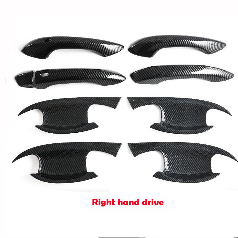 LHD RHD For MG S5/ES5 2025 2026 ABS carbon fiber Car Door Pull Door knob Catch Door Handle Bowl Cap Decoration Cover Accsesories