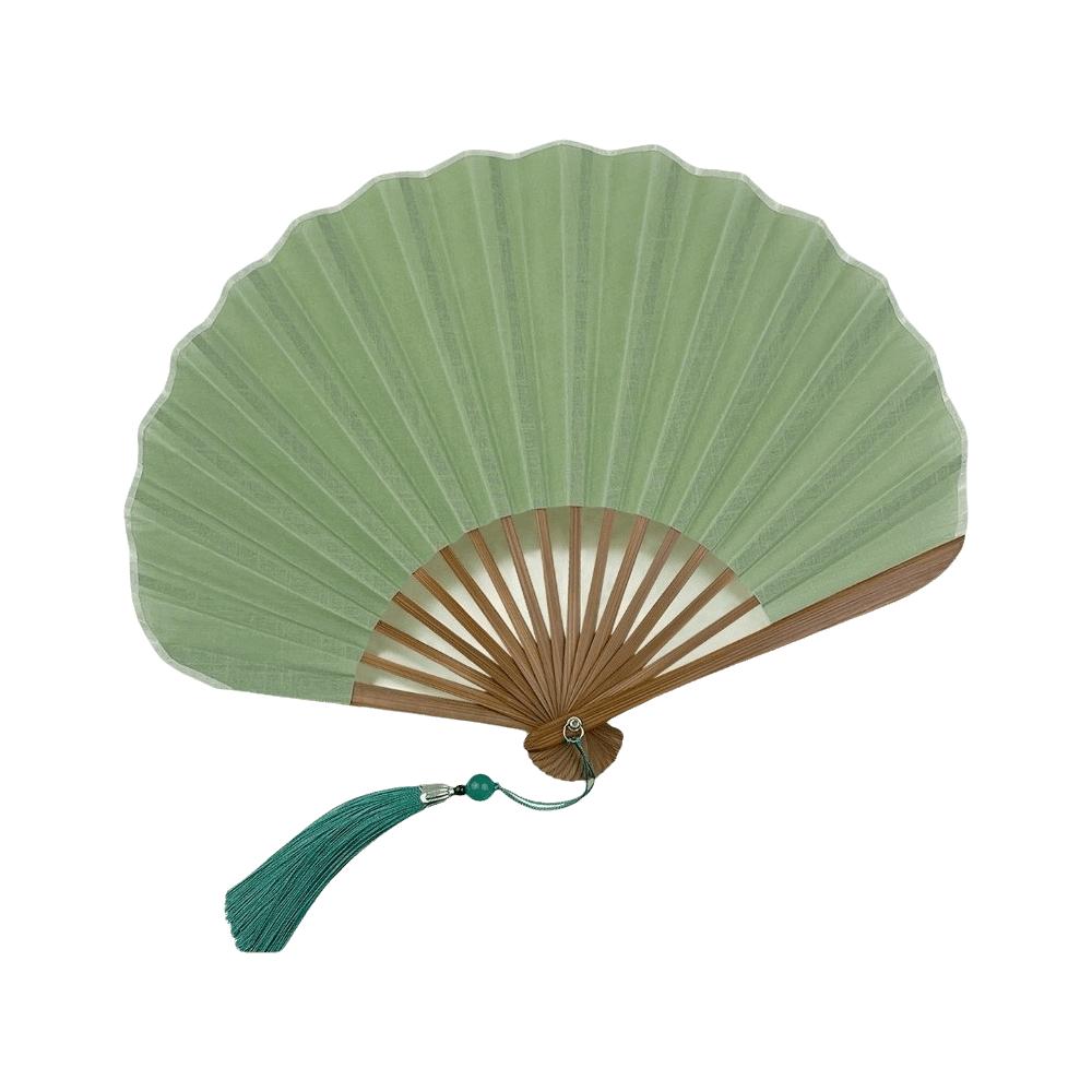 Foldable Folding Hand Fan Cotton Linen Handheld Fan New Chinese Style Fan Traditional Events