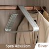5pcs Metal Triangle Clothes Hangers,Nordic Solid Trousers Organizer,Coat Scarf Sling Top Drying Storage Racks for Wardrobe Hotel