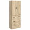 Cabinet Set 2 pcs Sonoma Oak 66 x 34.5 x 87 cm Particleboard