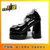 Retro Bow Super High Heel Single Shoes 2025 New Spring Gentle Waterproof Table Thick Sole Thick Heel Mary Jane Shoes