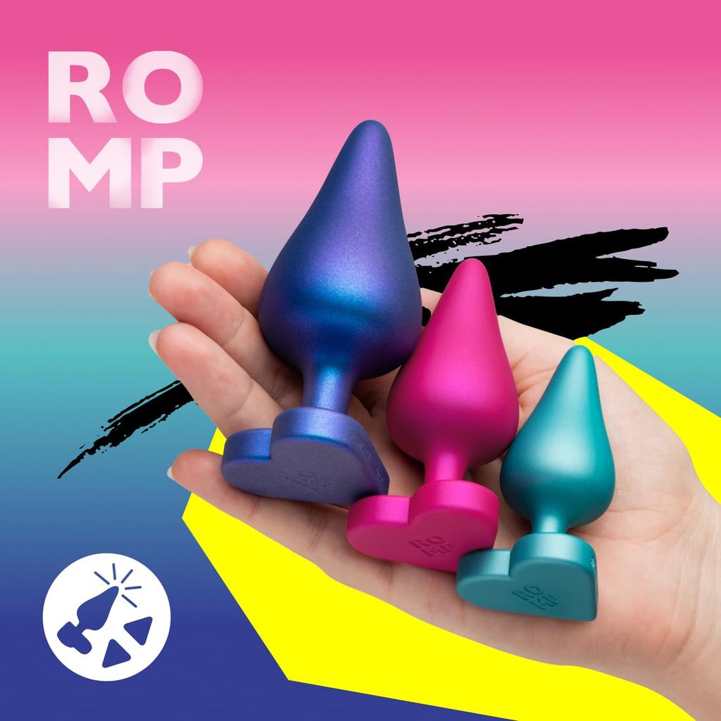 ROMP Luster Набор анальных пробок силиконовый набор анальных пробок Анальные игрушки для начинающих Стартовый набор для анальной игры 3 штуки