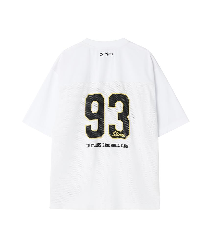 1993STUDIO [Lg Twins] Сетчатая футболка-джерси_Белый