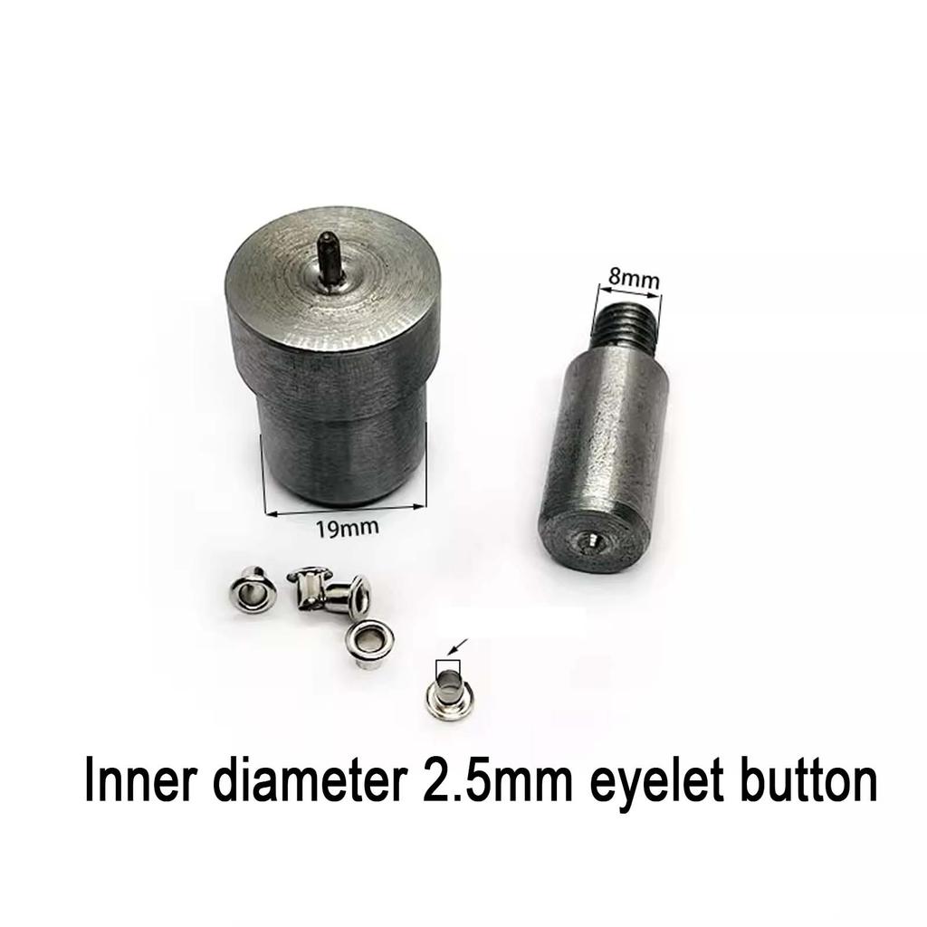 1.5~12mm Eyelet Button Hand Pressing Mold, DIY Eyelet Button Manual Installation Dies