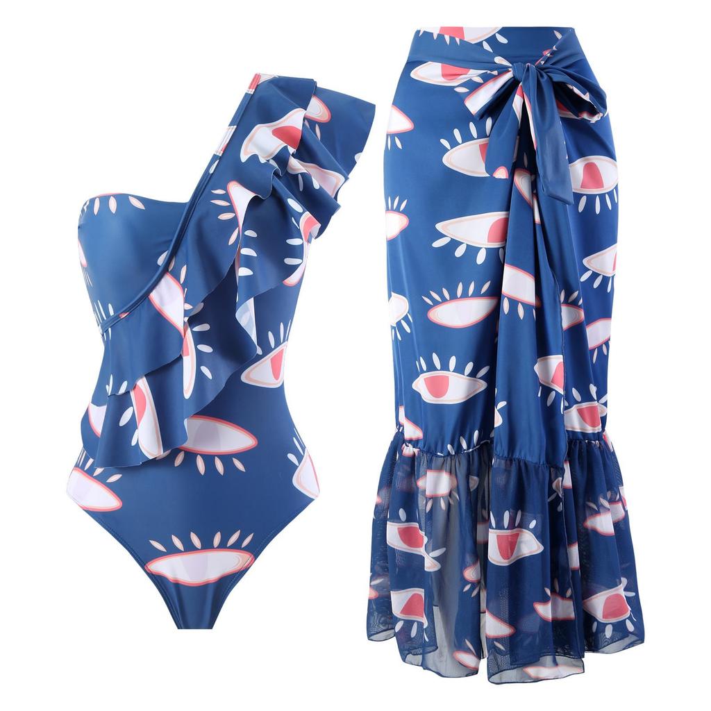 Ретро слитный женский купальник 2025 - Европейский и американский стиль пляжное бикини