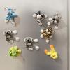 Cartoon Plush Animal Refrigerator Magnet Stuffed Animal Doll Magnetic Fridge Decoration Home Office Kitchen Locker Ornament